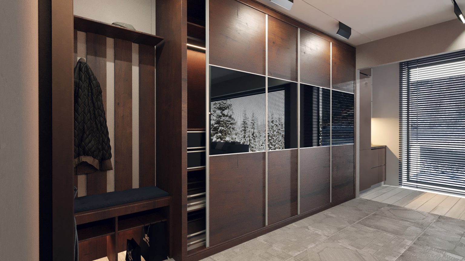 Шкаф-купе в прихожую - STD мебель Домодедово